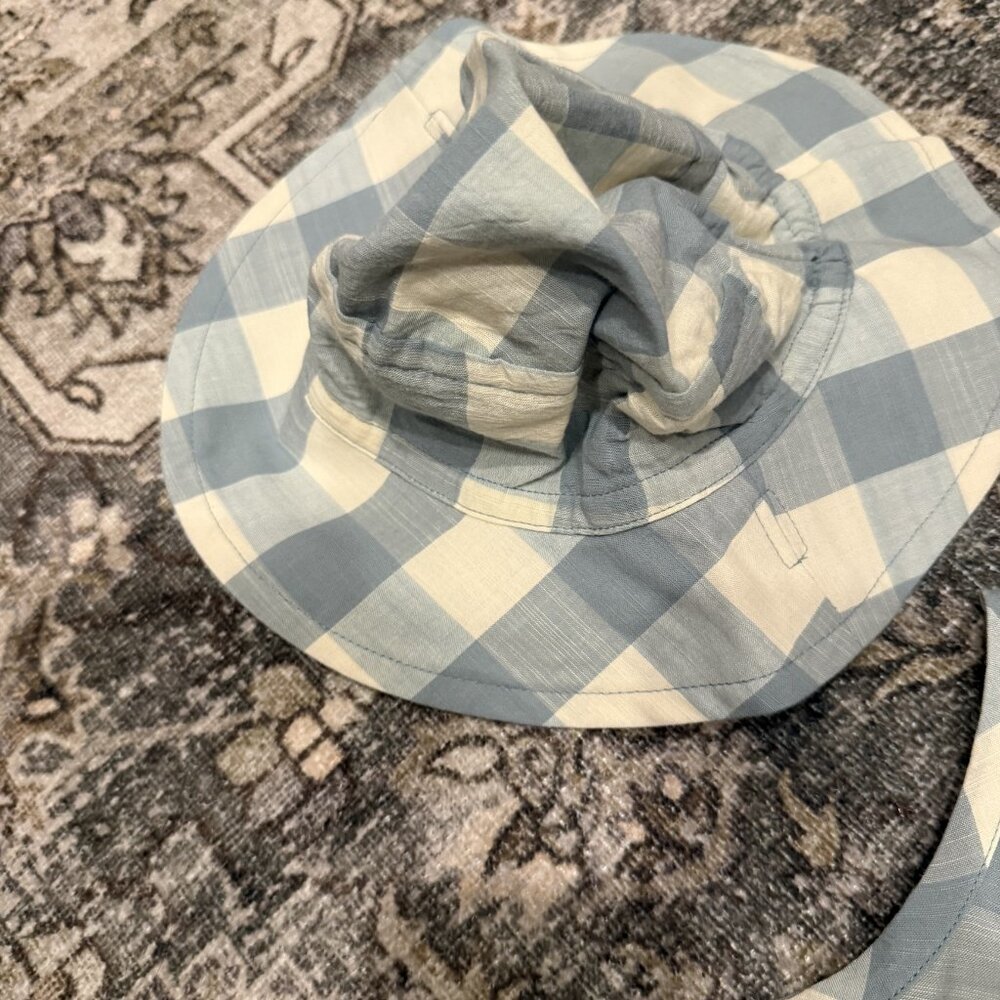 NWT Pehr Gingham Onsie and Hat Set 6/12 Months - Picture 4 of 7